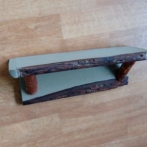 Rustic handmade shelf wooden wall decor